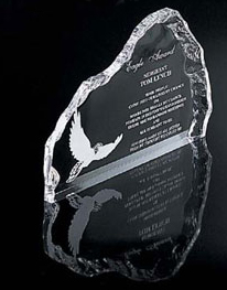 Clear Iceberg Award II (7 1/2"x5 1/2"x1")